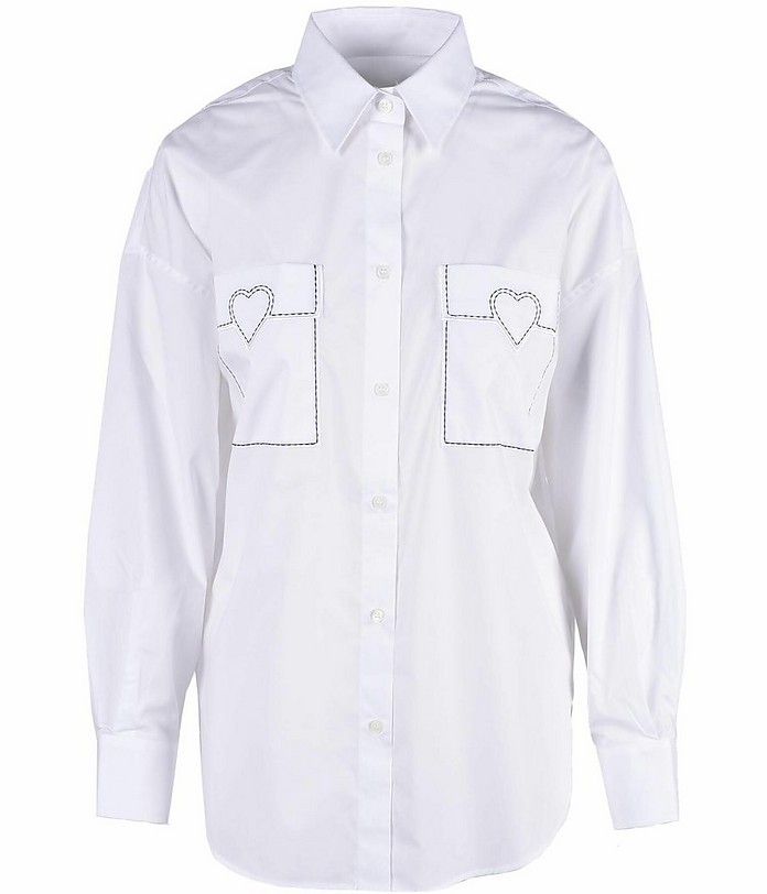 Women's White Shirt - Love Moschino
