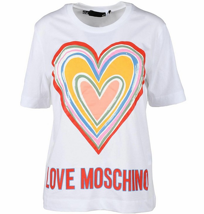 Women's White T-Shirt - Love Moschino