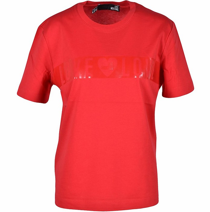 Women's Red T-Shirt - Love Moschino
