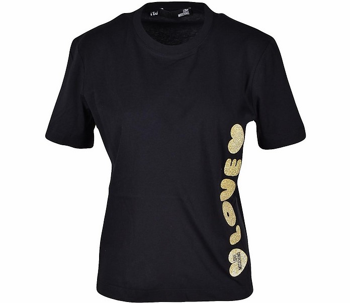 Women's Black T-Shirt - Love Moschino