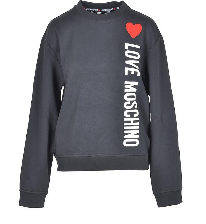Women's Black Sweatshirt - Love Moschino