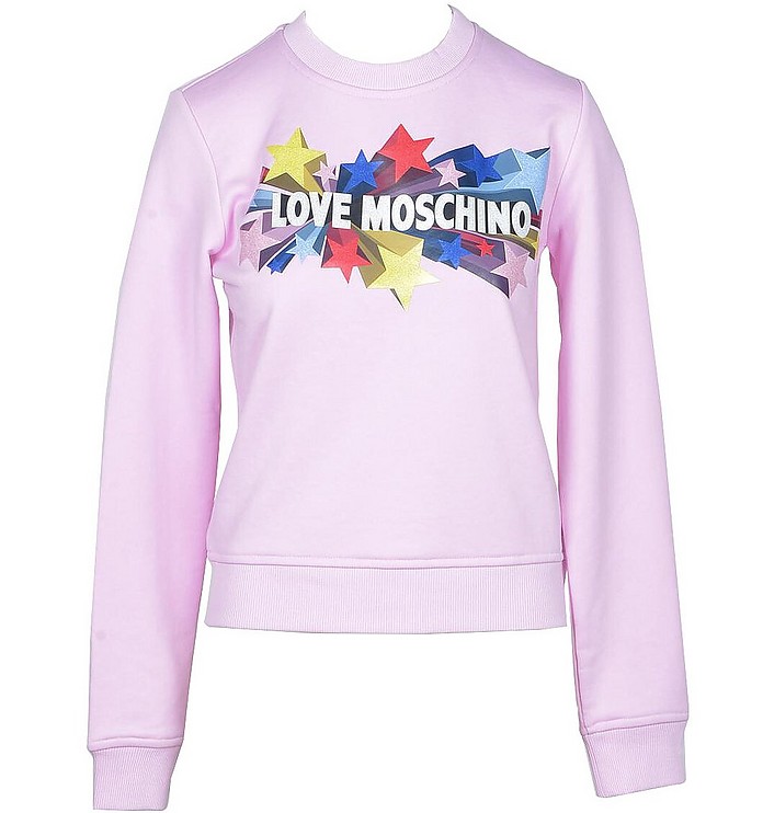 Women's Pink Sweatshirt - Love Moschino