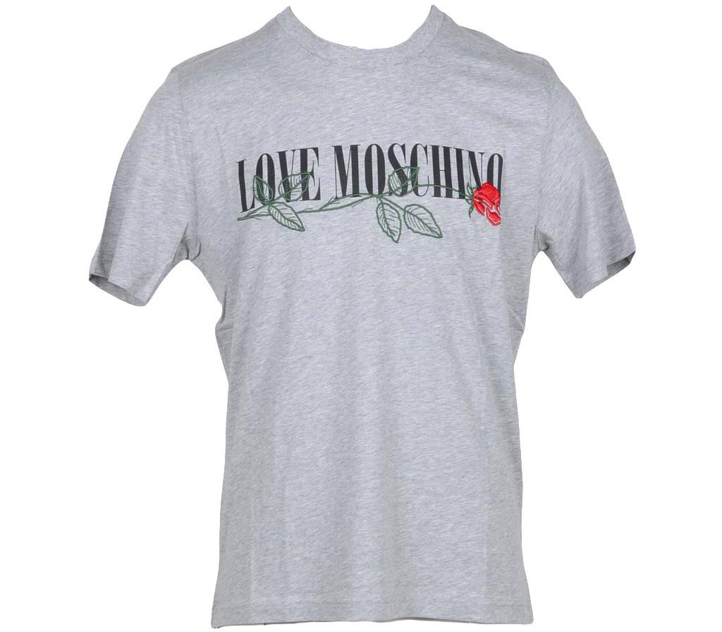 love moschino rose t shirt