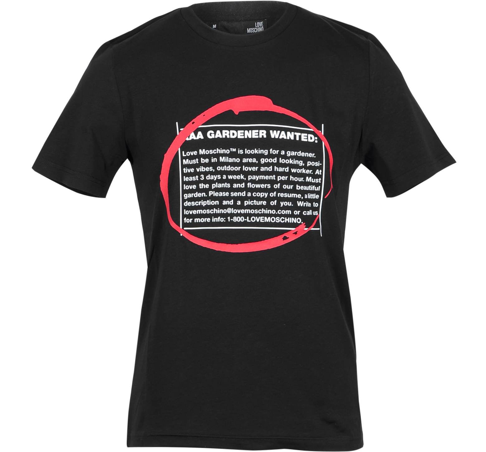MOSCHINO, Black Men's T-shirt