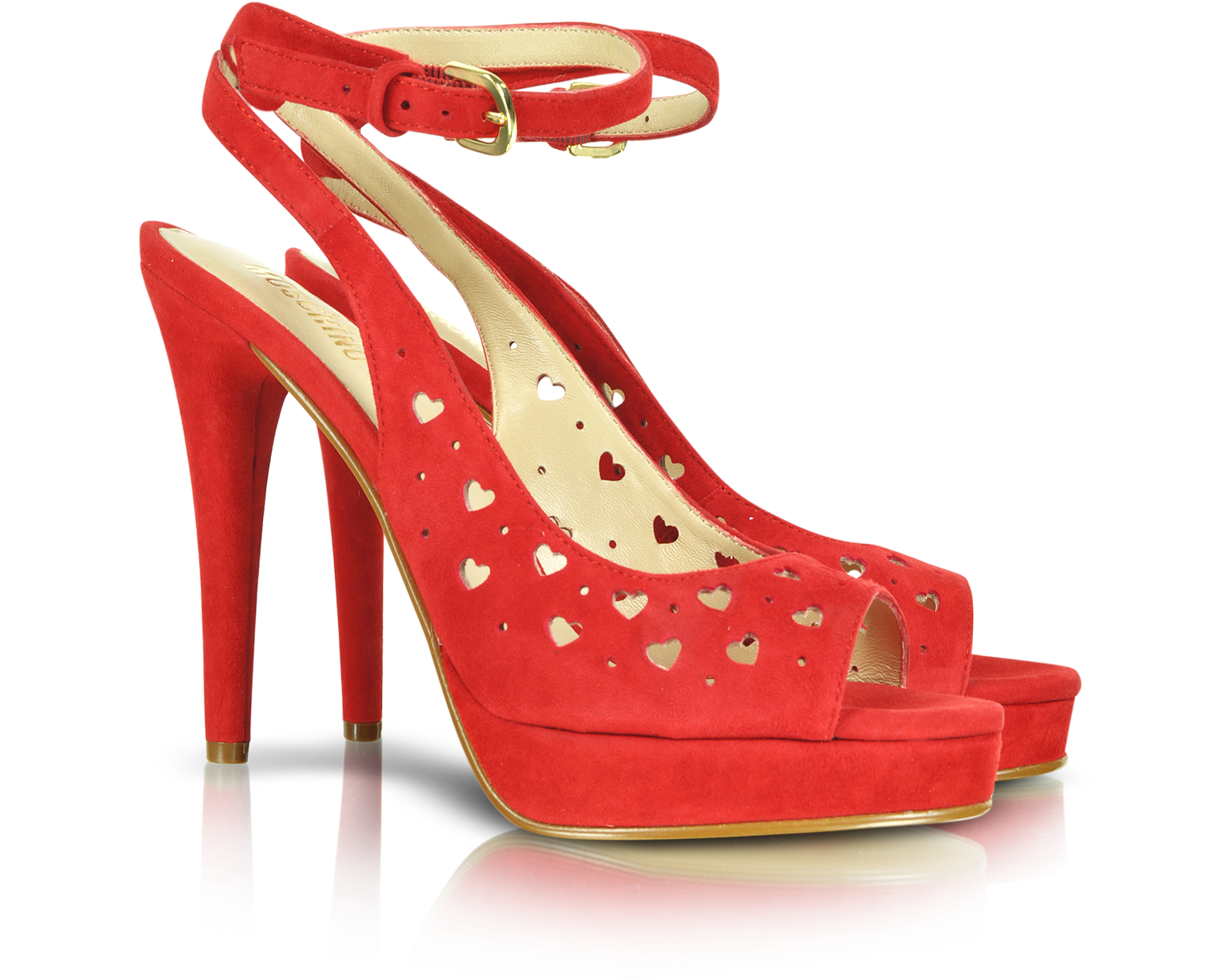 Moschino Love Moschino Red Suede Platform Sandal 5.5 US | 3 UK | 36 EU ...