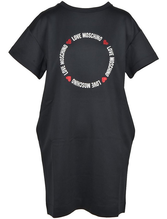 Women's Black Dress - Love Moschino