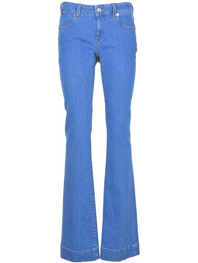 Women's Sky Blue Jeans - Love Moschino