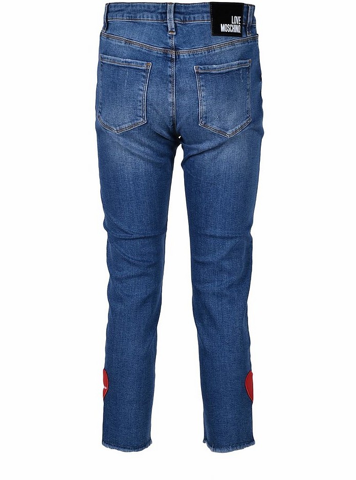 Love Moschino Women's Denim Blue Jeans 27 IT at FORZIERI