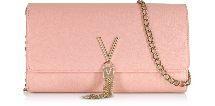 Lizard Embossed Eco Leather Divina Shoulder Bag - VALENTINO by Mario Valentino