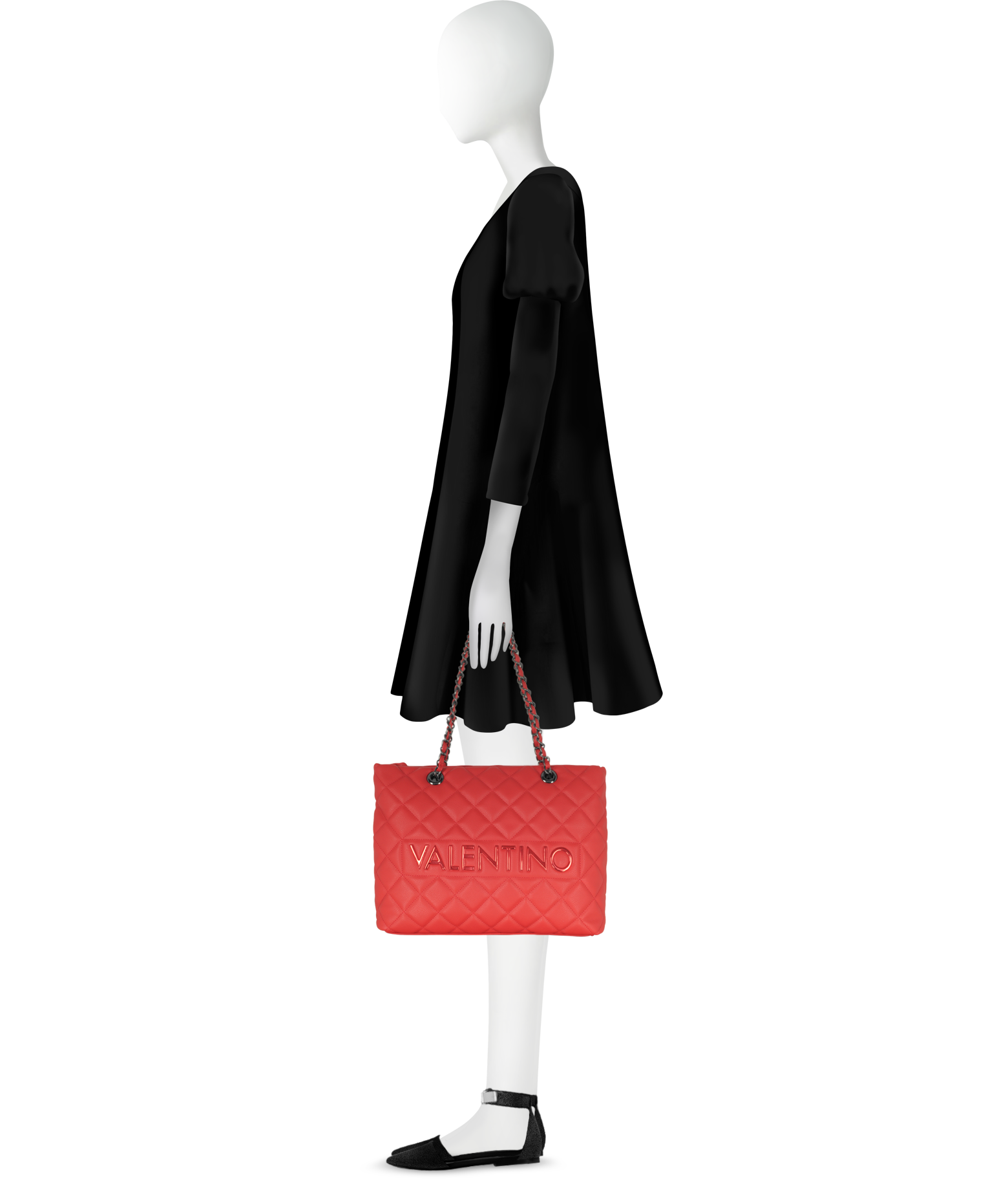 RED Valentino Pointote Transparent Shopping Bag at FORZIERI