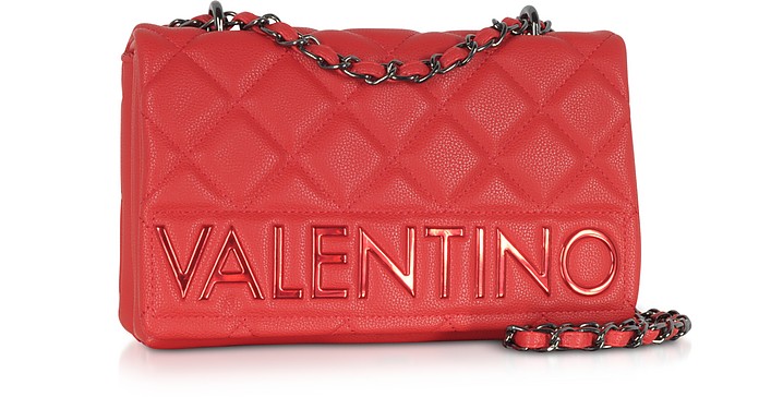 Clancy klokke Siege Valentino by Mario Valentino Red Licia Quilted Small Shoulder Bag at  FORZIERI