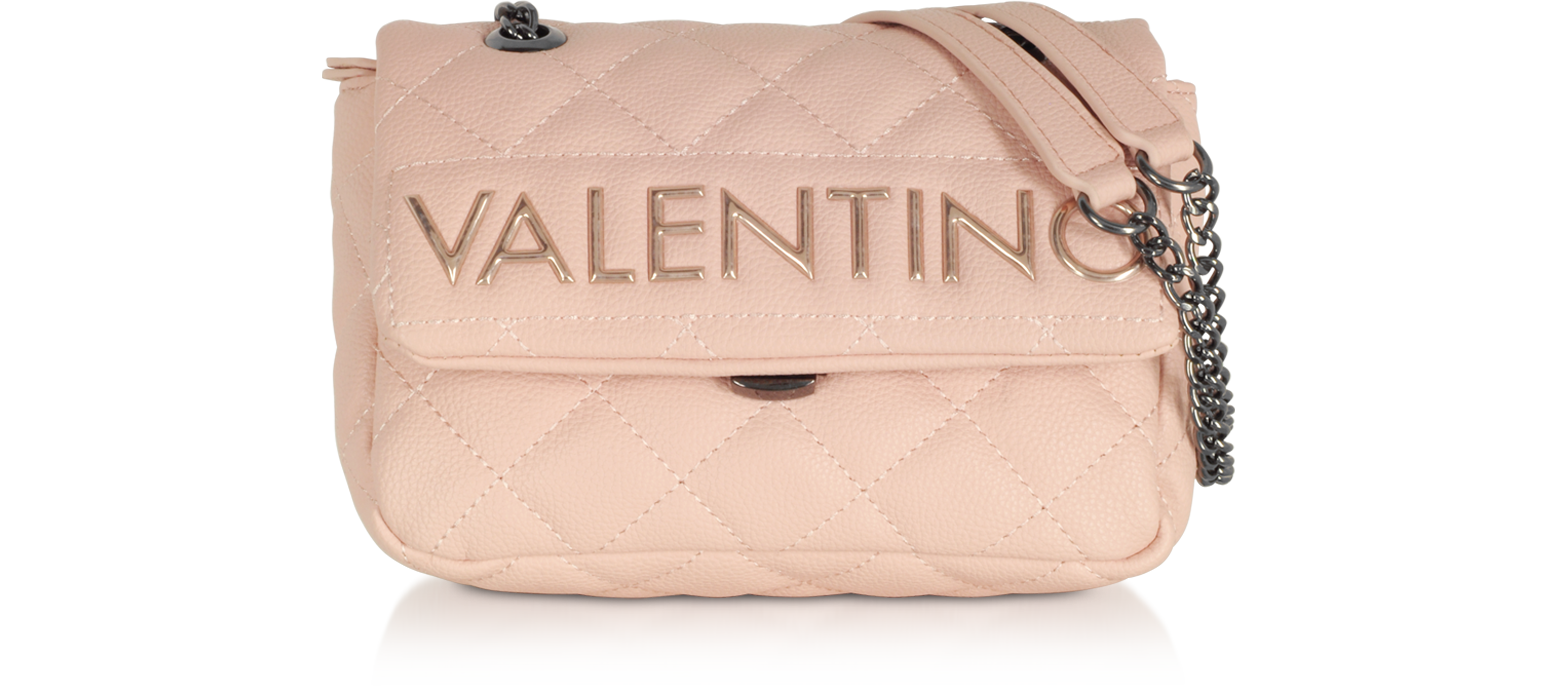 Mario VALENTINO Dalila Dollaro Pink Leather Cross Body Bag