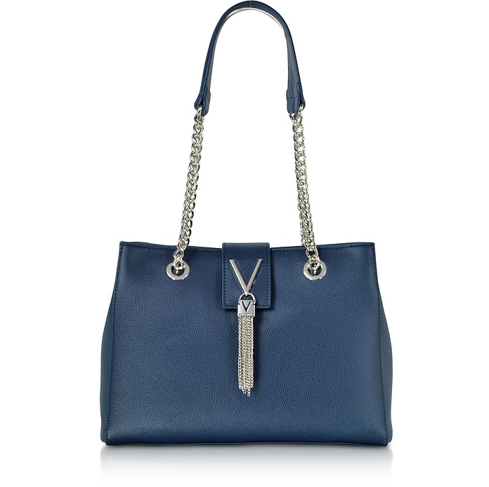 Small Lizard Embossed Eco Leather Divina Tote Bag - VALENTINO by Mario Valentino