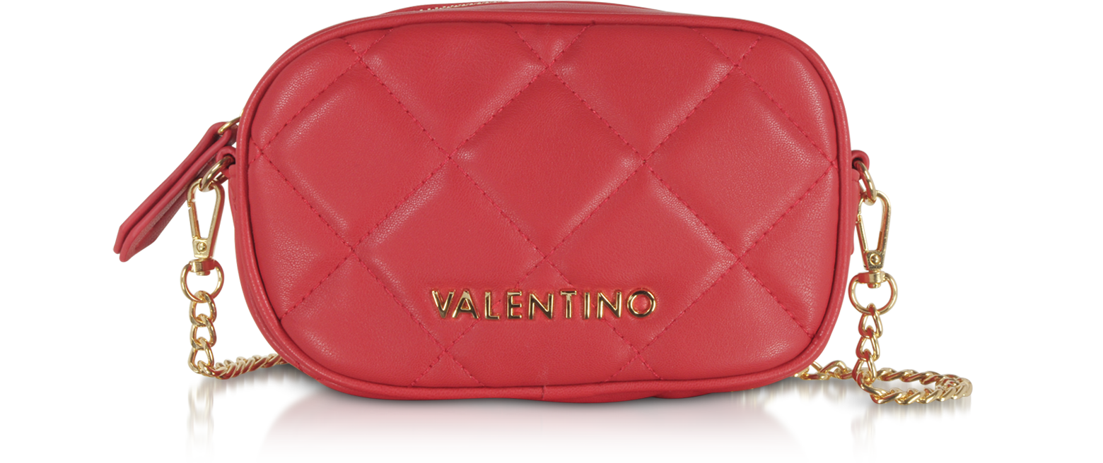 Valentino by Mario Valentino Red Ocarina Shoulder Bag at FORZIERI