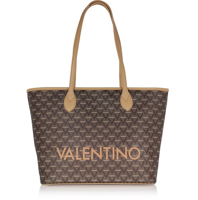 Liuto Signature Eco Leather Shoulder Bag - Valentino by Mario Valentino