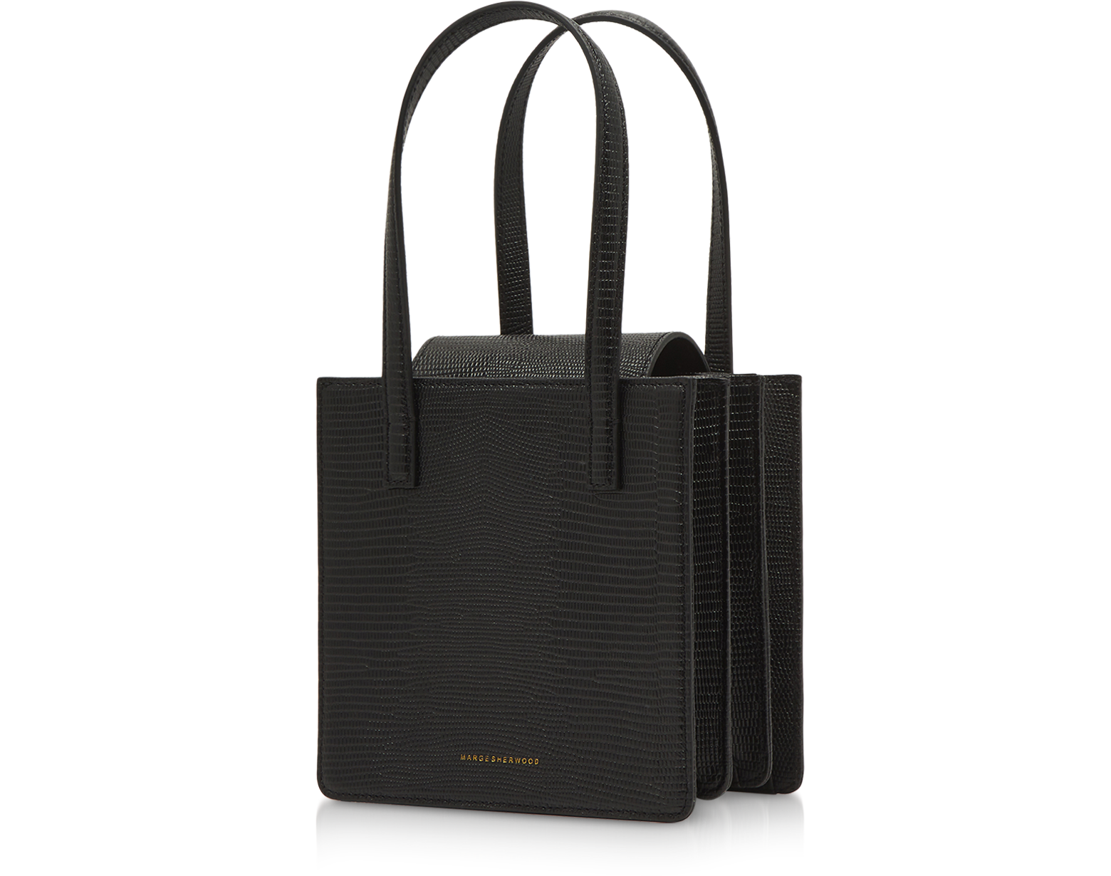 Marge Sherwood Patent Leather Handle Bag - Black Shoulder Bags, Handbags -  WMSHE20202