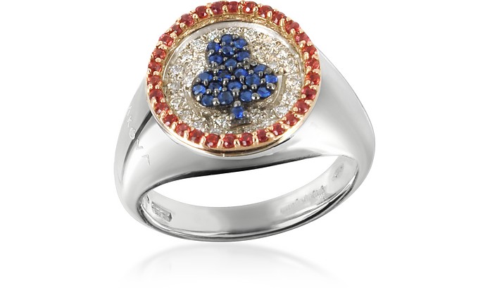 Pinky Ring - Кольцо с Символом Короля Трефы - Makova Jewelry