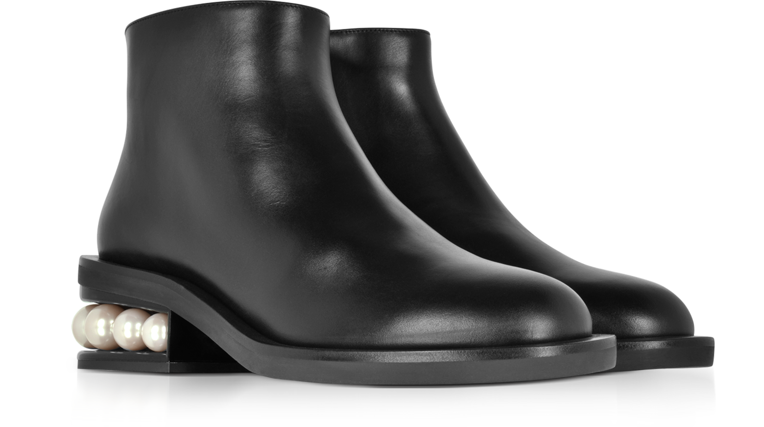 Nicholas Kirkwood Black Casati Pearl Ankle Boots