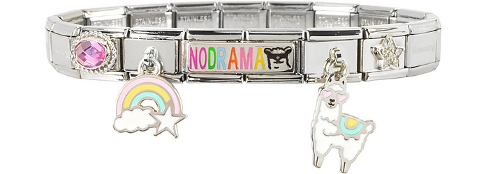 No Drama Sterling Silver & Stainless Steel Bracelet - Nomination