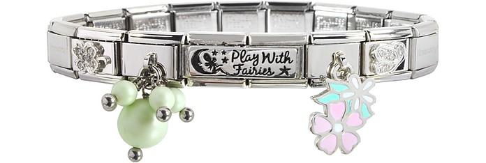 Play with Fairies Sterling Silver & Stainless Steel Bracelet - Nomination