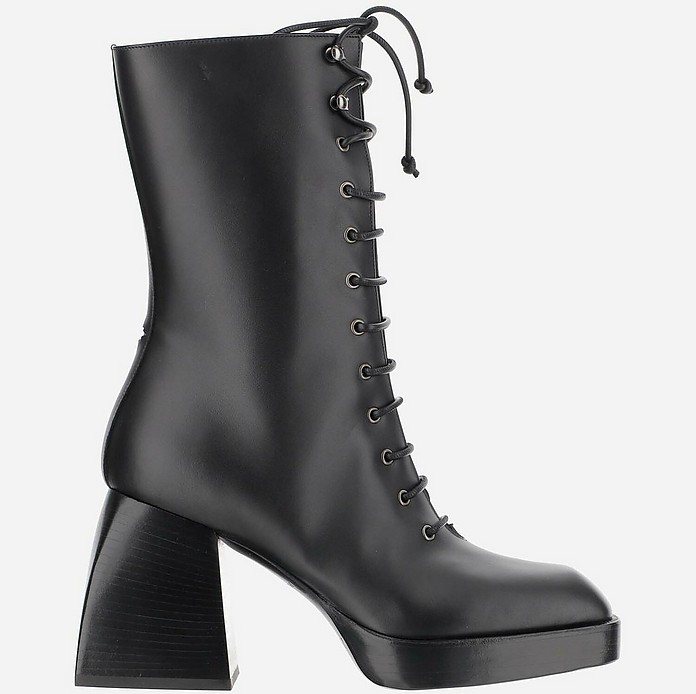 Black And Grey Boots - Nodaleto
