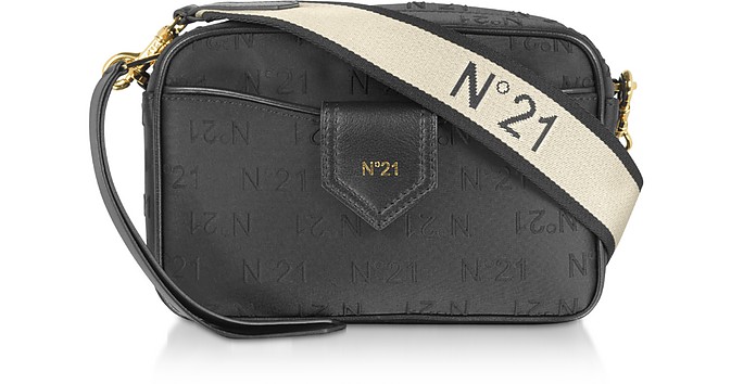 Camera Bag en Cuir Signature Noir - N°21 