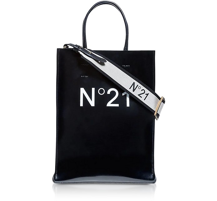 Black Signature Small Tote Bag - N°21 