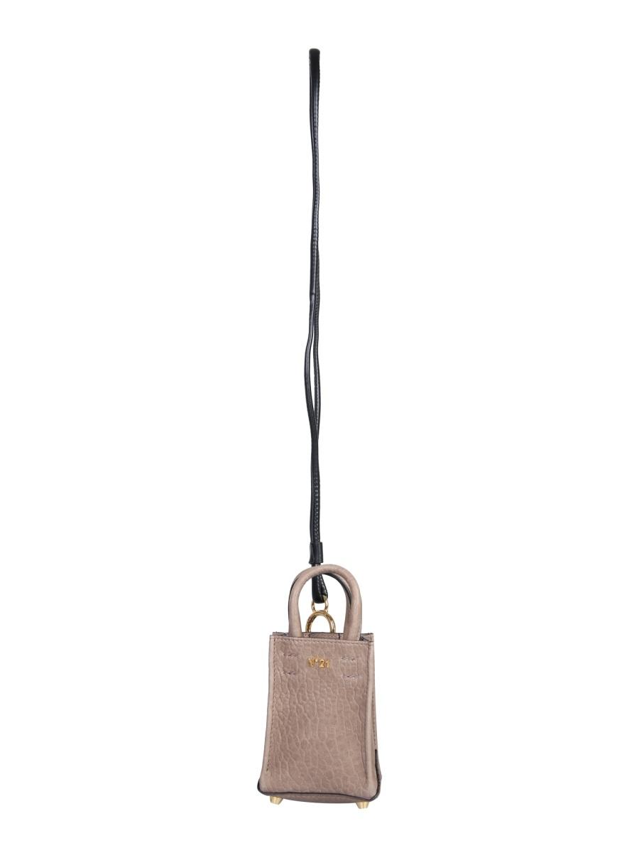 N°21 Designer Handbags Mini Pouch With Logo In Marron