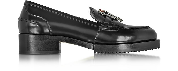 N°21 35 New Air Black Leather Women's Loafer - FORZIERI