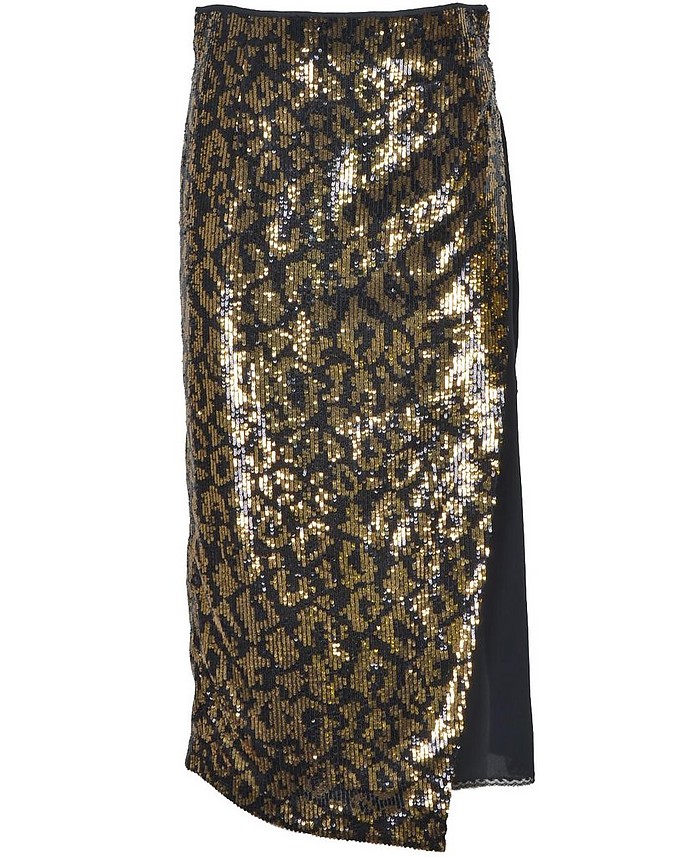Women's Black / Gold Skirt - N°21 