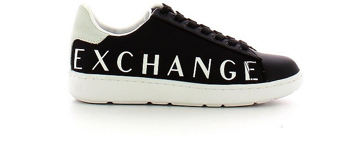 Armani Exchange Shoes Black Low Top Sneakers