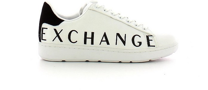 White Low Top Sneakers - Armani Exchange