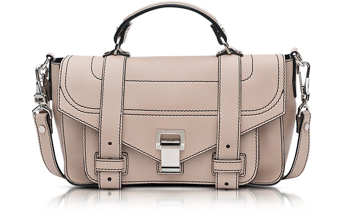 PS1 Tiny + Sand Leather Flap Handbag - Proenza Schouler