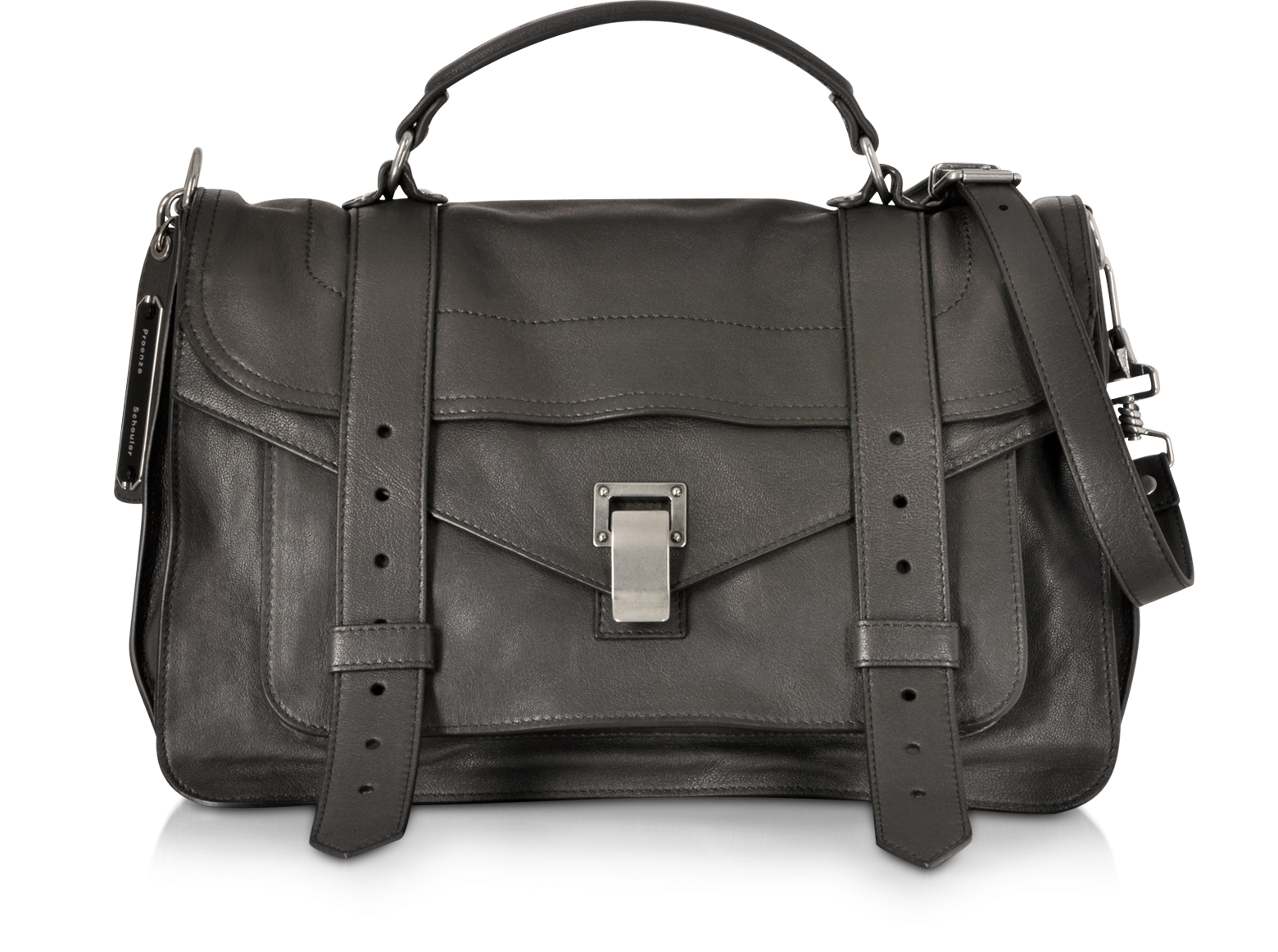 Proenza Schouler Pepe PS1 Medium Lux Leather Satchel Bag at FORZIERI