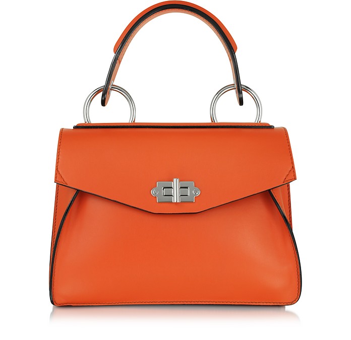 Proenza Schouler Small Hava Pumpkin Smooth Leather Top Handle Bag at ...