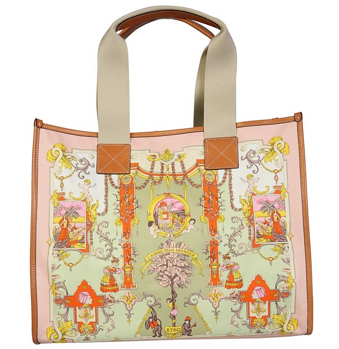 Shopping Bag With Ornamental Print - Etro