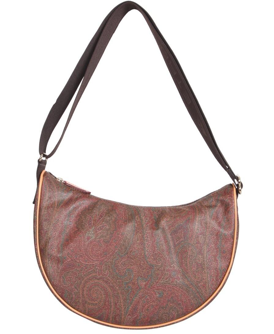 Etro Paisley Print Shoulder Bag - Brown