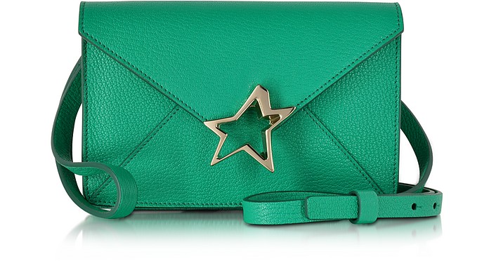 Tiffanini Mint Green Goatskin Leather Crossbody Bag - Corto Moltedo