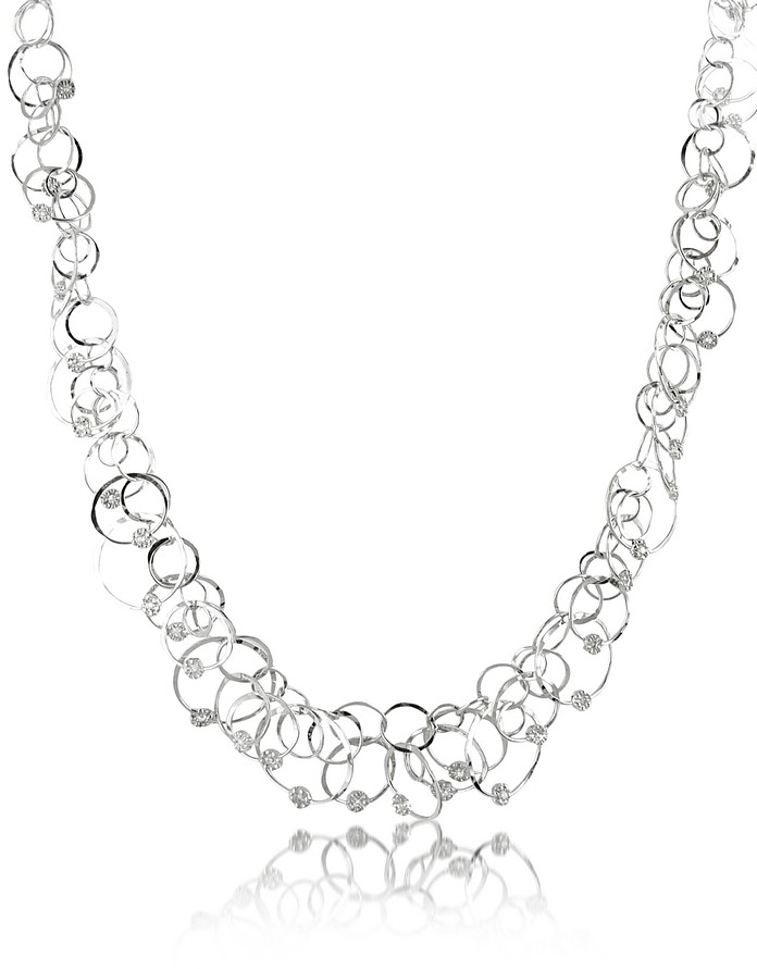 Scintille Anniversary - Diamond 18K White Gold Chain Necklace - Orlando Orlandini