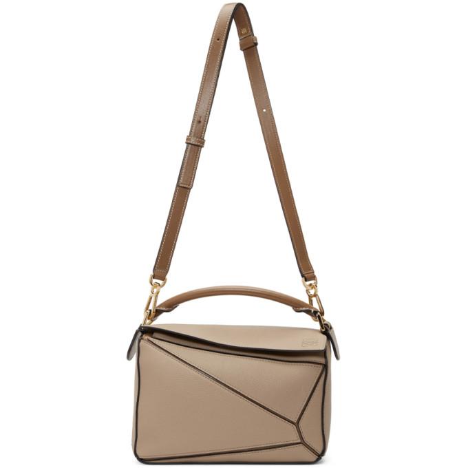 Loewe / ロエベ Taupe Small Puzzle Bag 
