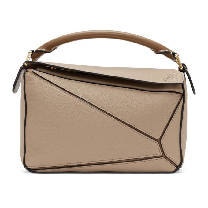 Loewe Taupe Small Puzzle Bag - FORZIERI
