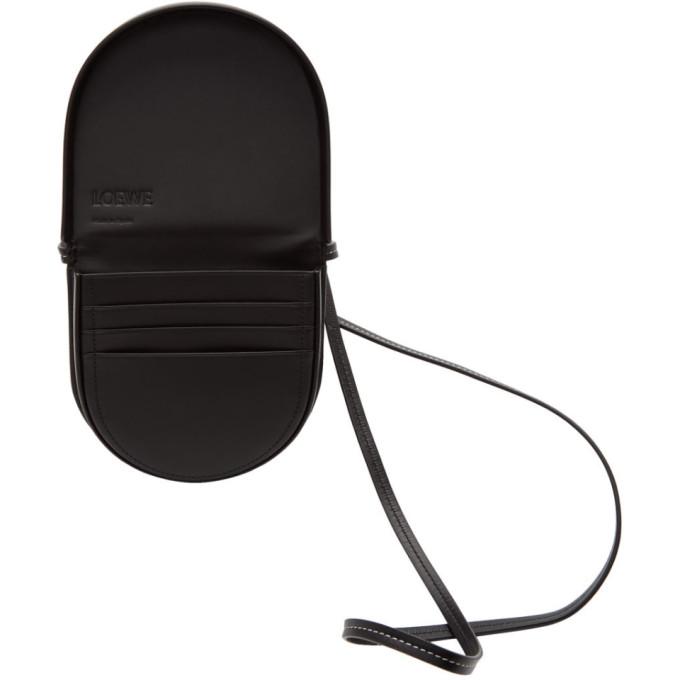 large heel pouch black