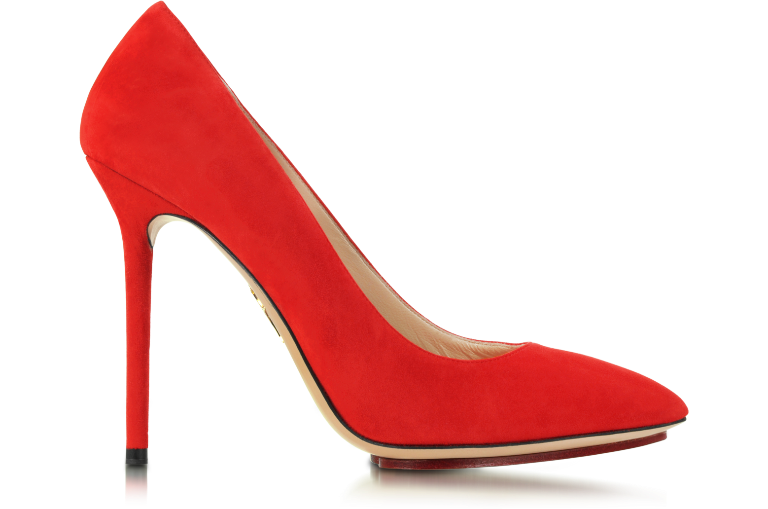 Charlotte Olympia Monroe Red Suede Pump 40 IT/EU at FORZIERI