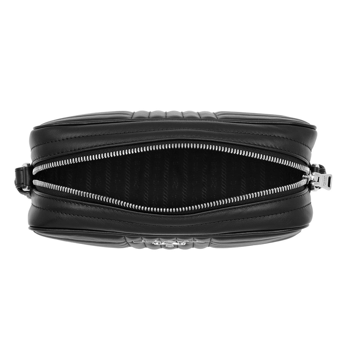 Prada Black quilted leather camera bag
