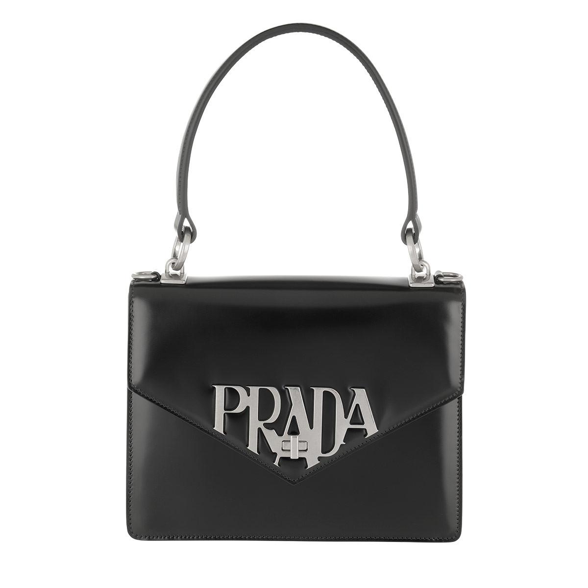 Prada Signature Shoulder Bag Leather 