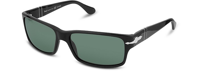 Rechteckige Sonnenbrille mit Kunststoffgestell und Logo - Persol