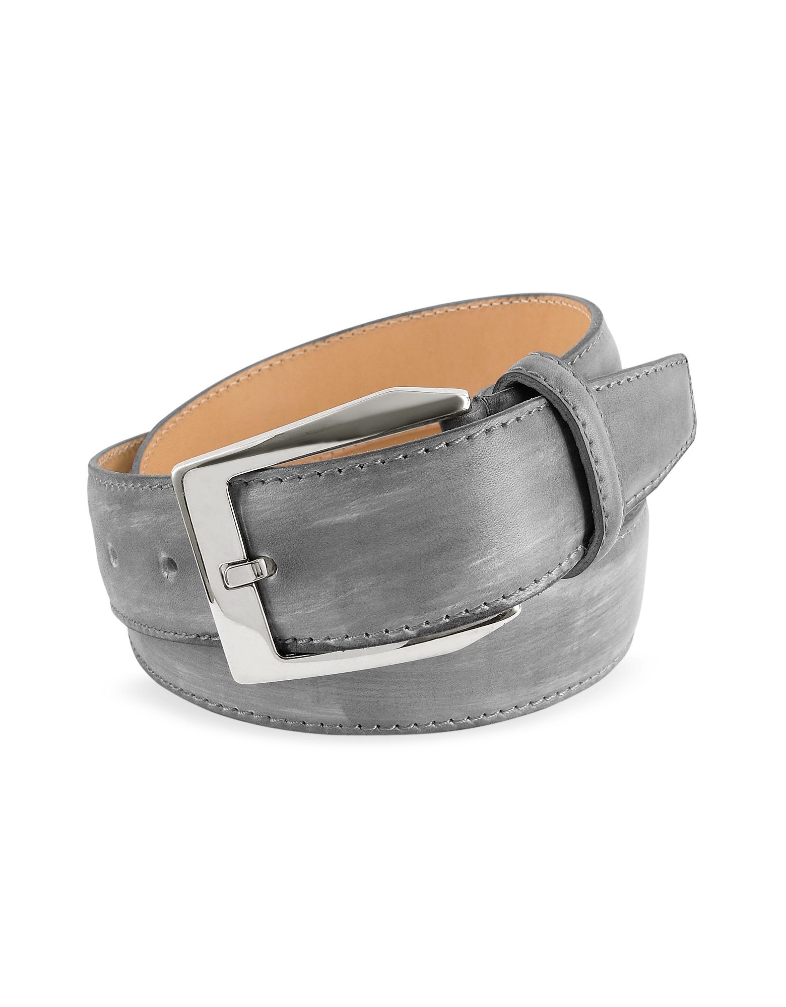 Pakerson Men's Gray Hand Painted Italian Leather Belt cm 105 - 120 | 41 ...