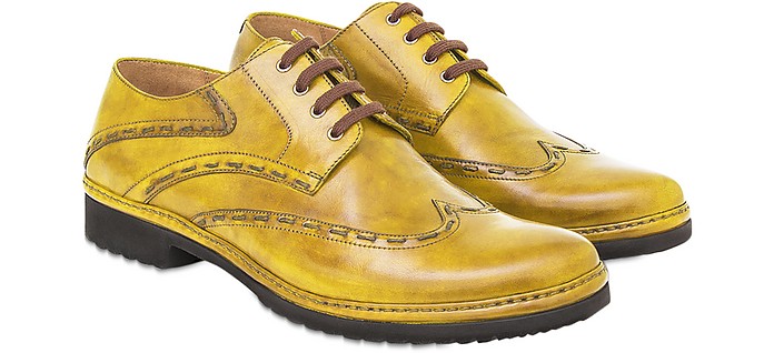 Yellow Cortona Derby Shoes - Pakerson