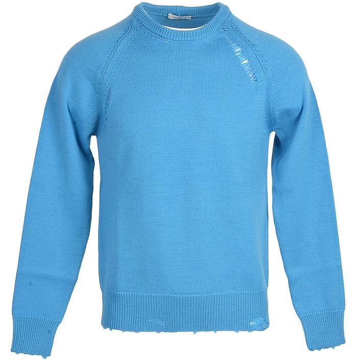 Men's Light Blue Sweater - Paolo Pecora