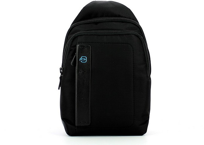 Black P16 iPad®mini Mono Sling Bag - Piquadro